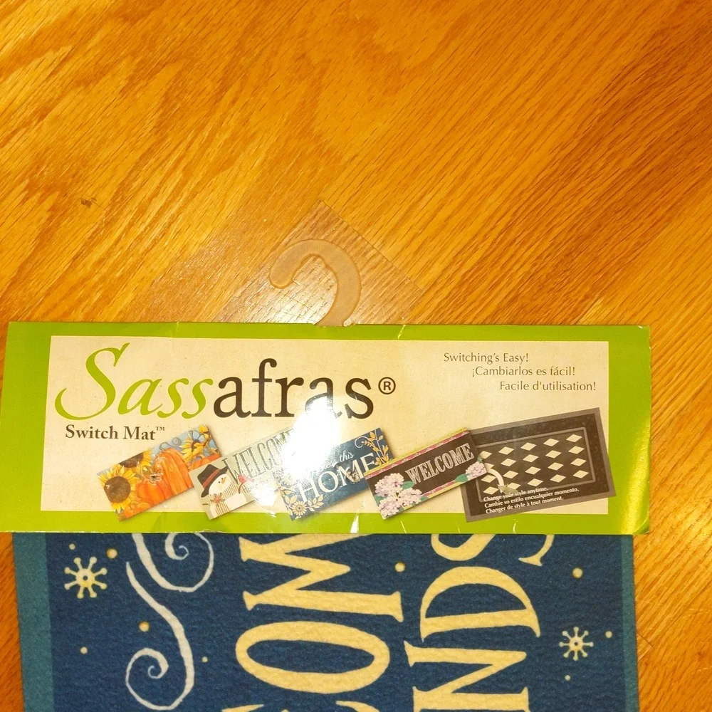 Small Door Mat Doorstep Mouse Pad Winter Tiny Home Cottage Minimalist New - Picture 3 of 5